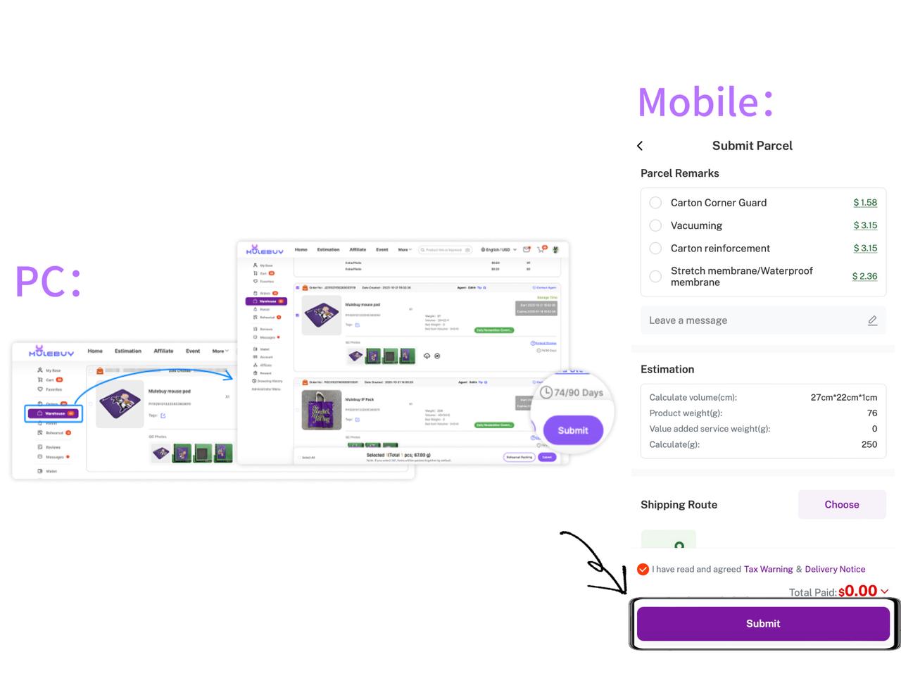 Mulebuy Spreadsheet · how-to-buy mirrored screenshot · figure 5